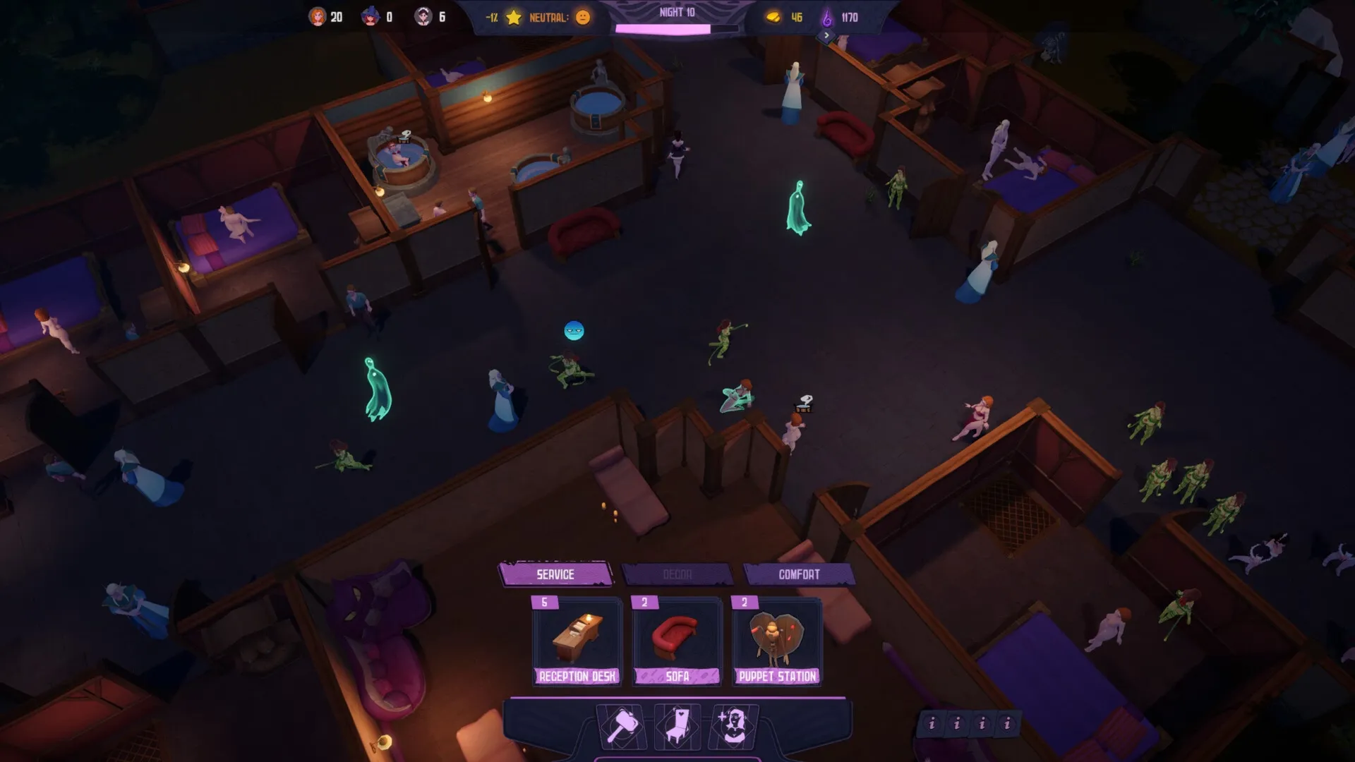 Fantasy Brothel Manager gameplay screenshot 3 (Unity adult game) by Eki-Eki-Eki – free download