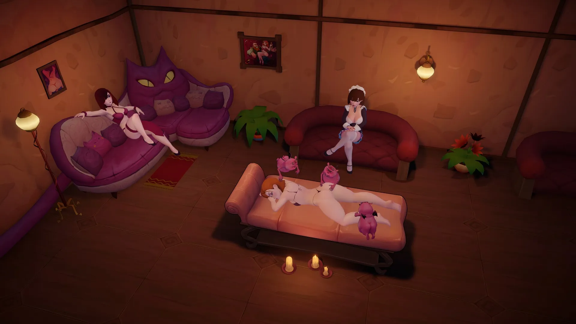 Fantasy Brothel Manager gameplay screenshot 9 (Unity adult game) by Eki-Eki-Eki – free download