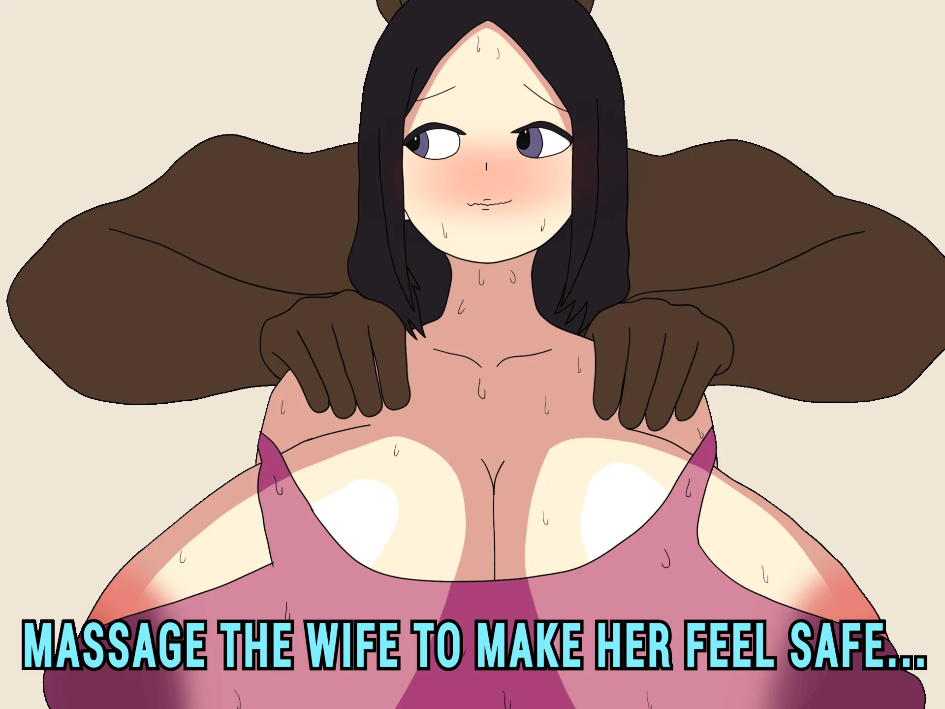 Perverted Masseuse and Sexually Frustated Wife gameplay screenshot 3 (Ren'Py adult game) by FABPURA – free download