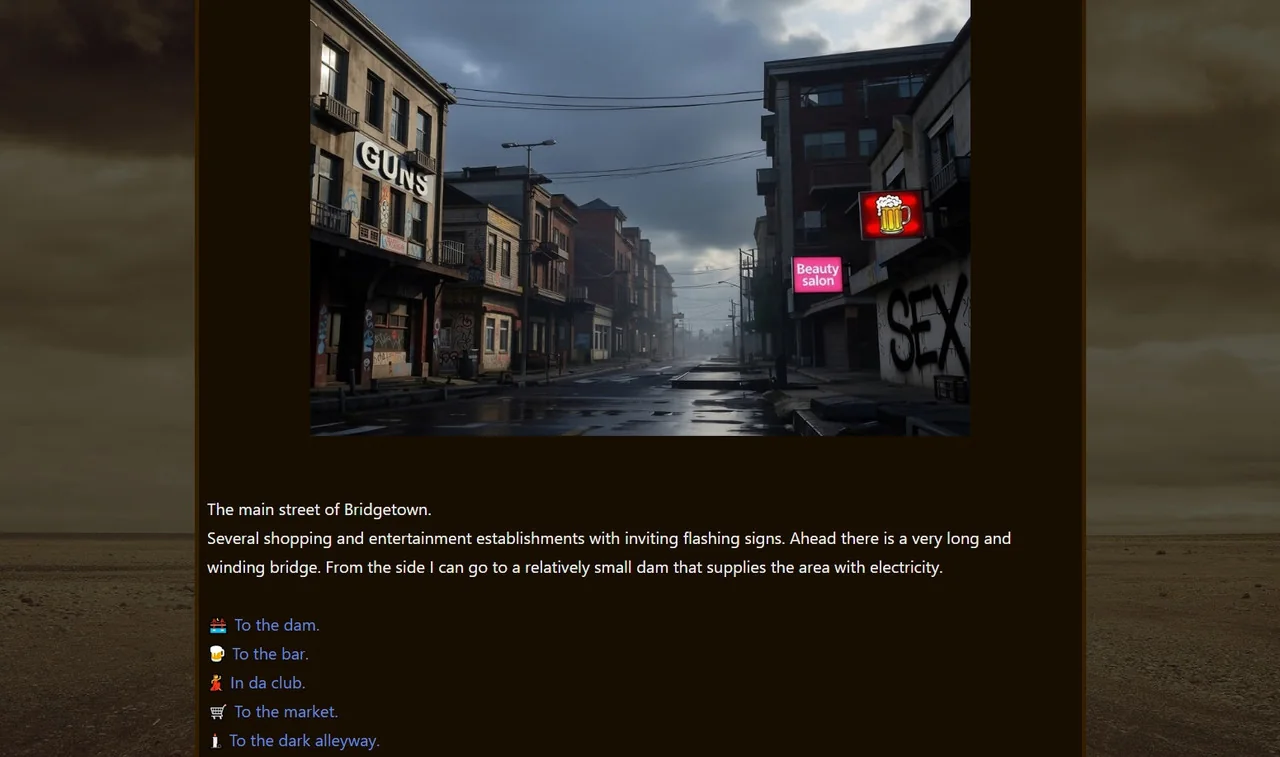 Fucksome Road gameplay screenshot 11 (HTML adult game) by Blood-Red Circus – free download