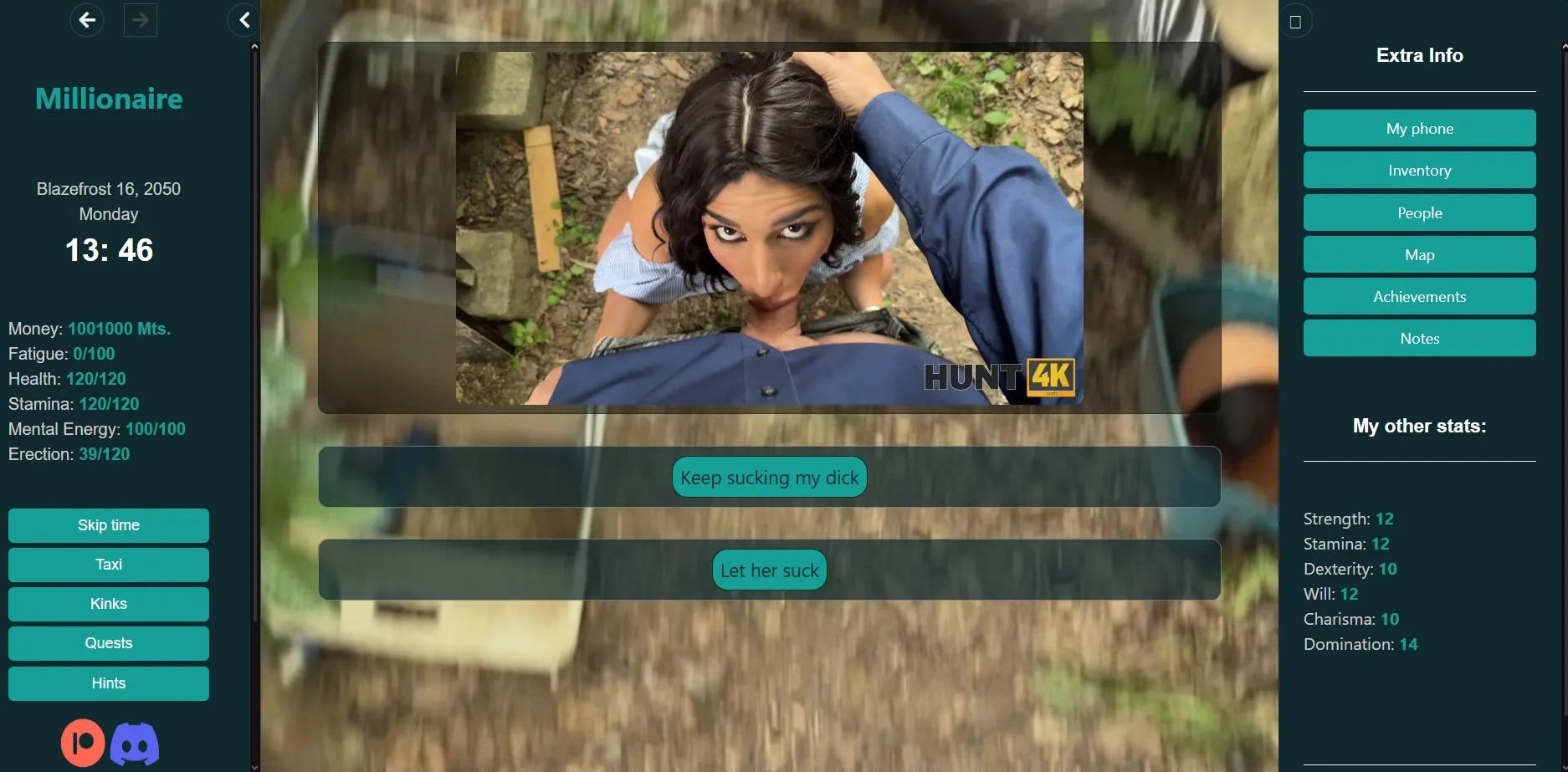 Millionaire gameplay screenshot 19 (HTML adult game) by Deep Spirit – free download