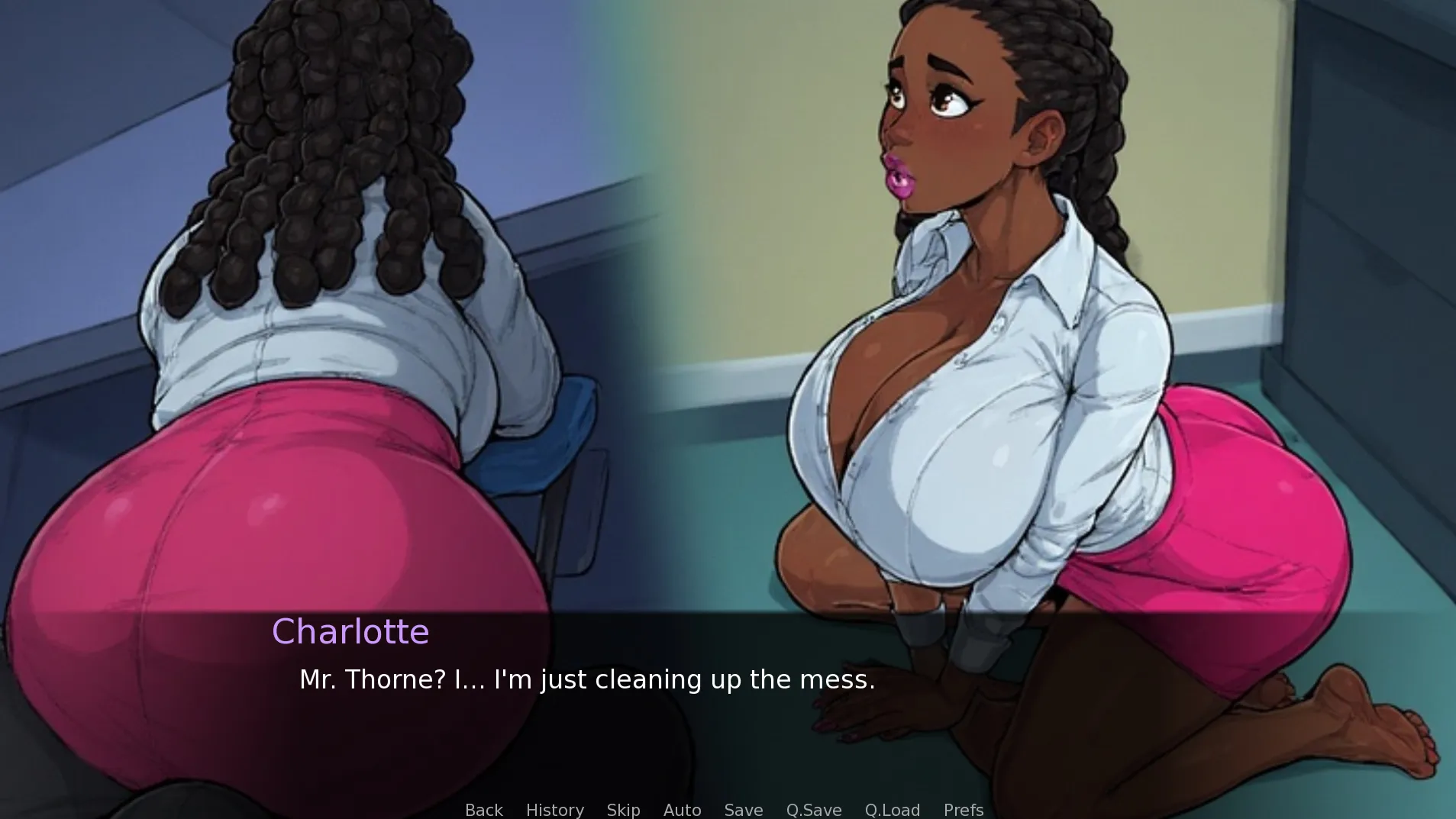 Mr. Thorne’s Office gameplay screenshot 6 (Ren'Py adult game) by kzfol – free download