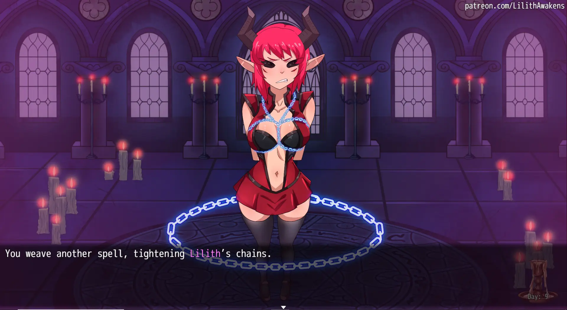 Lilith Awakens gameplay screenshot 8 (RPGM adult game) by ElatedOwl – free download