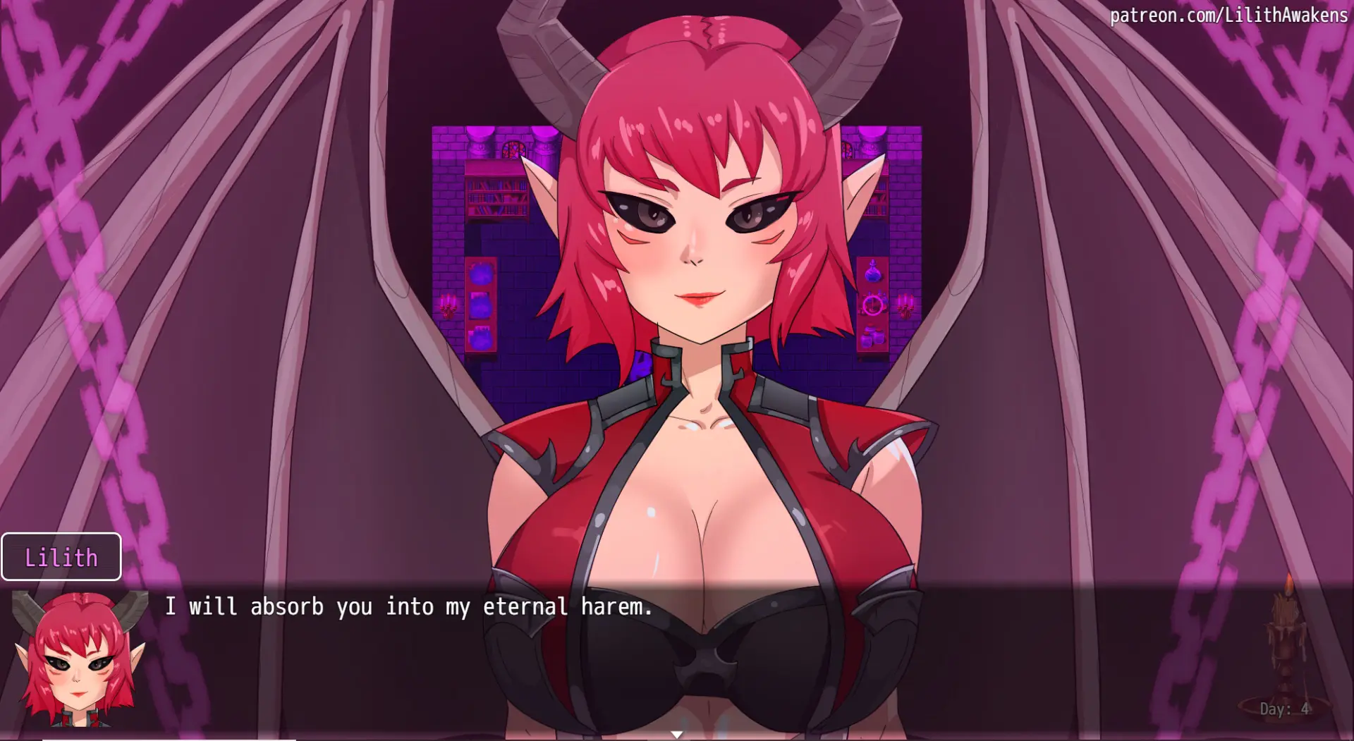 Lilith Awakens gameplay screenshot 7 (RPGM adult game) by ElatedOwl – free download