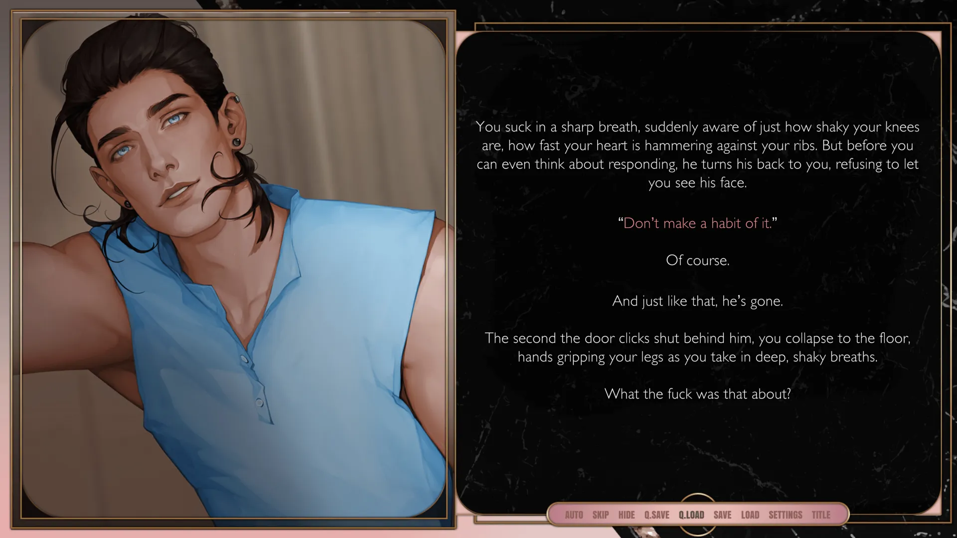 Paper Masks gameplay screenshot 1 (Ren'Py adult game) by LarkyLabs – free download