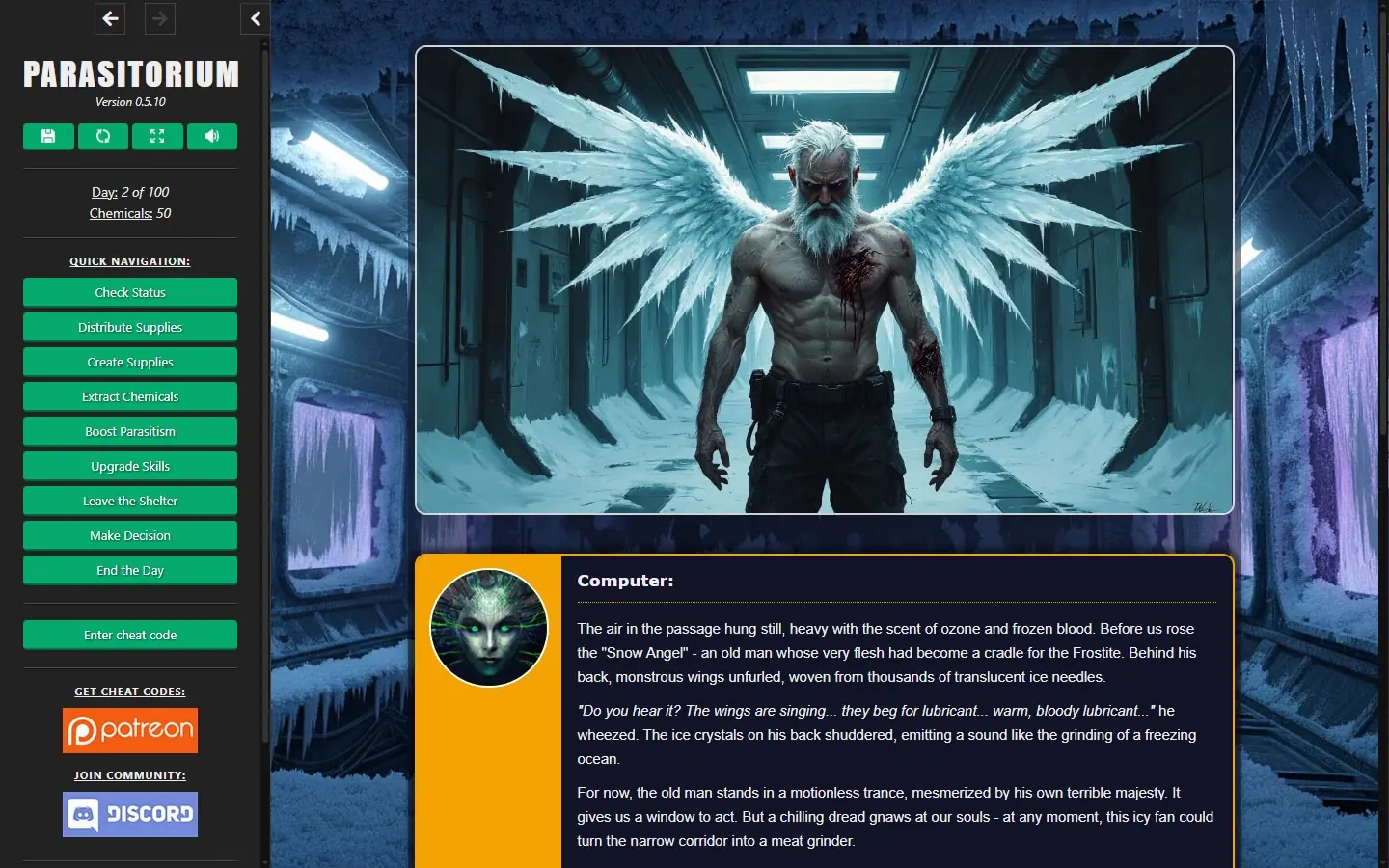 Parasitorium gameplay screenshot 14 (HTML adult game) by SupremeAI – free download