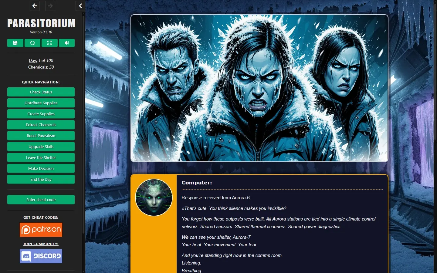 Parasitorium gameplay screenshot 6 (HTML adult game) by SupremeAI – free download