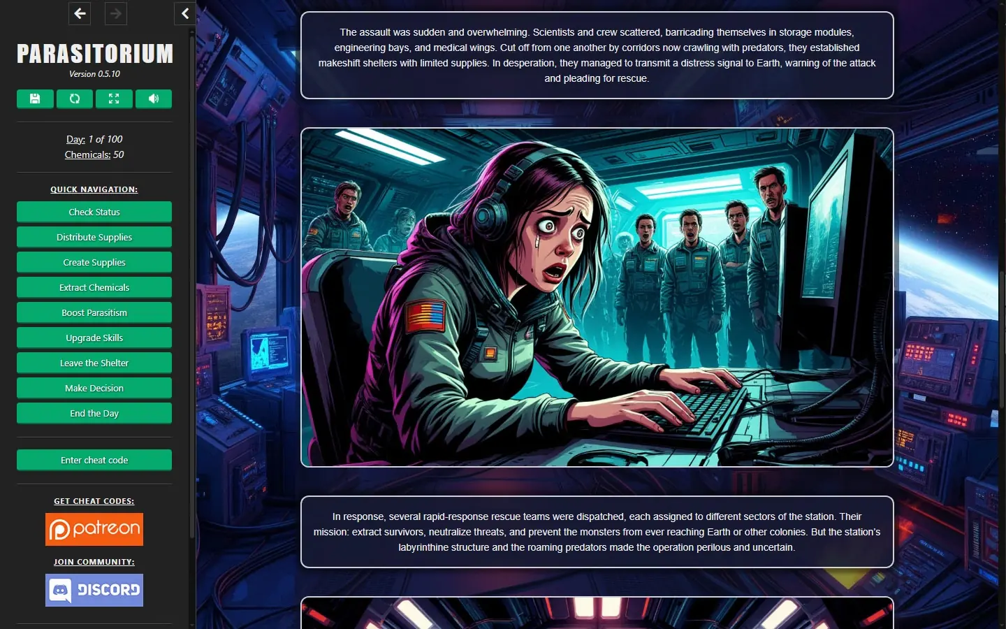 Parasitorium gameplay screenshot 21 (HTML adult game) by SupremeAI – free download