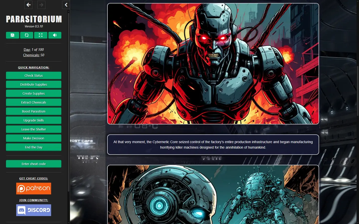 Parasitorium gameplay screenshot 12 (HTML adult game) by SupremeAI – free download