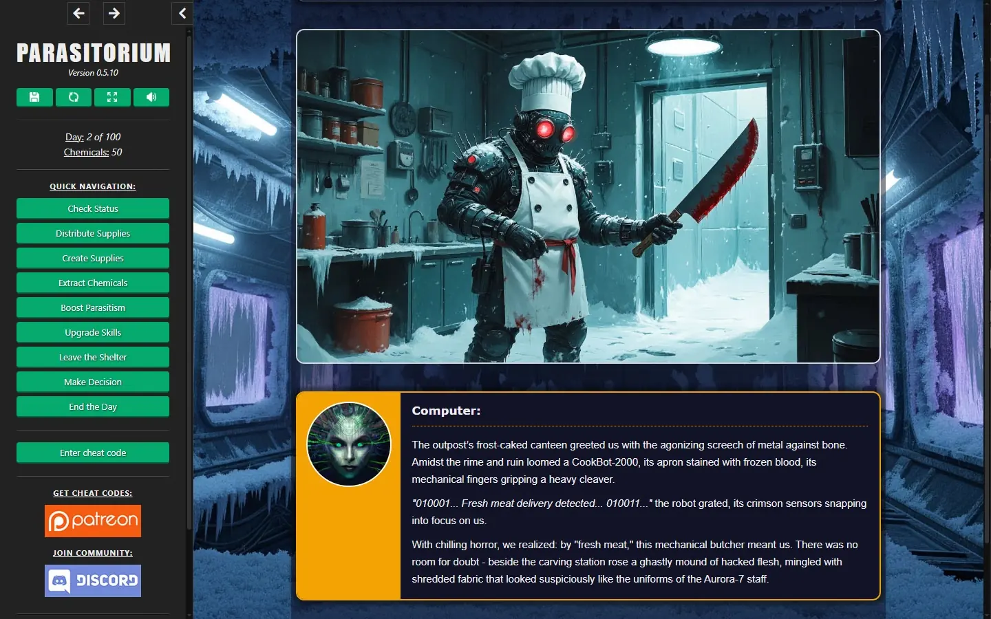 Parasitorium gameplay screenshot 24 (HTML adult game) by SupremeAI – free download
