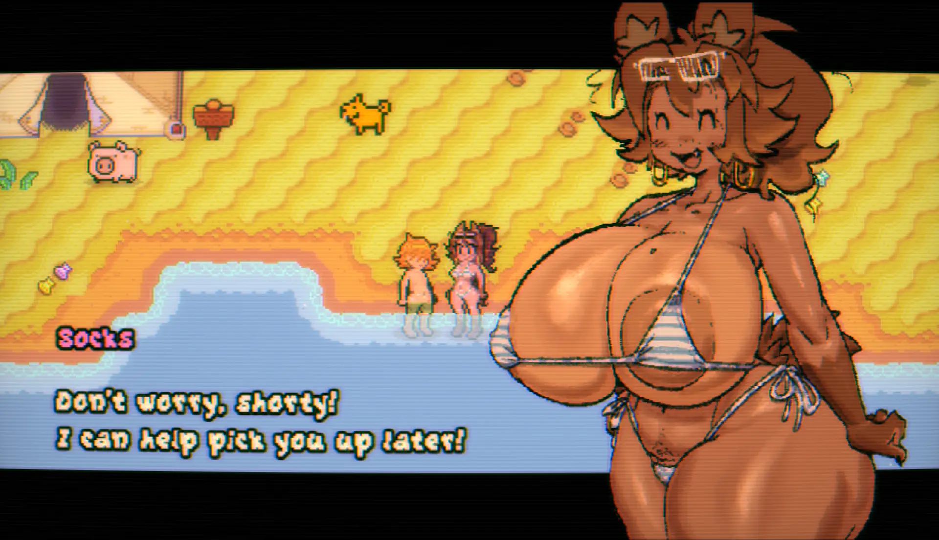 No Socks RPG gameplay screenshot 5 (Ren'Py adult game) by Spicyfuse – free download