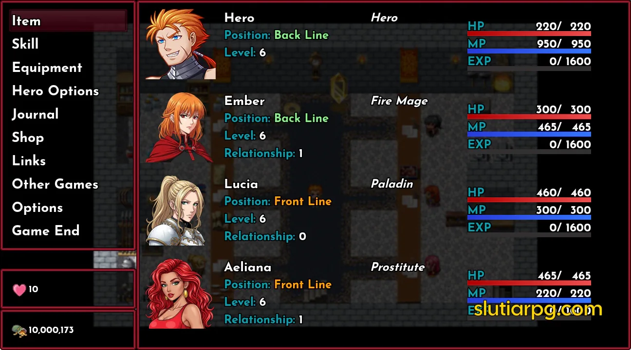 !!Slutia Dungeon Crawler RPG gameplay screenshot 9 (RPGM adult game) by PlayClaritas – free download