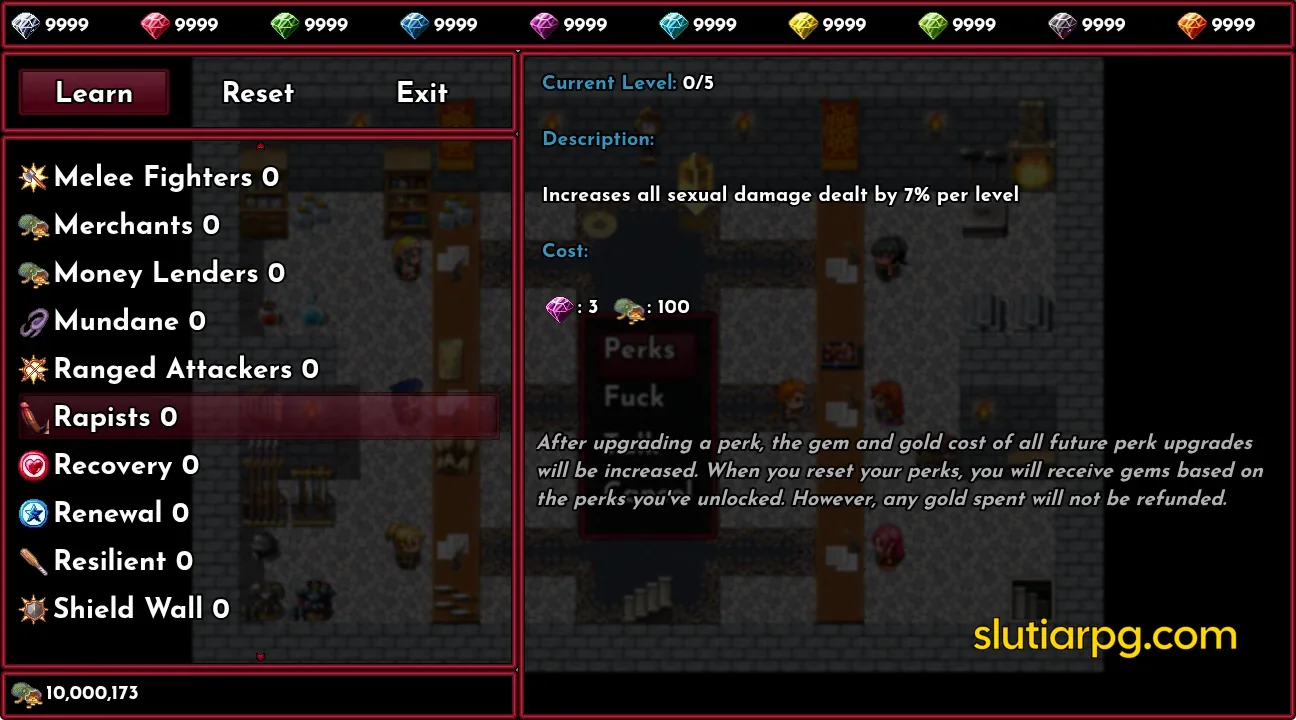 !!Slutia Dungeon Crawler RPG gameplay screenshot 11 (RPGM adult game) by PlayClaritas – free download
