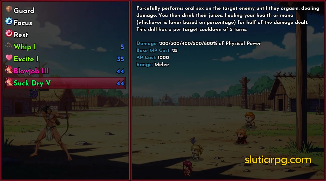 !!Slutia Dungeon Crawler RPG gameplay screenshot 12 (RPGM adult game) by PlayClaritas – free download
