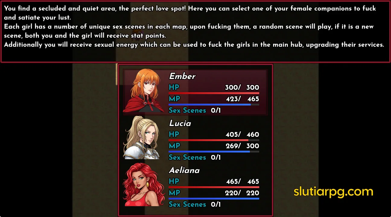 !!Slutia Dungeon Crawler RPG gameplay screenshot 14 (RPGM adult game) by PlayClaritas – free download