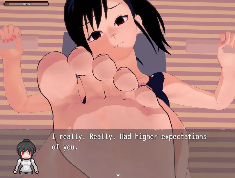 Overconfident Exorcist gameplay screenshot 1 (RPGM adult game) by MudBeu – free download