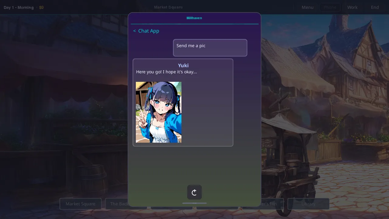 Millhaven gameplay screenshot 1 (Others adult game) by Suckulent Games – free download