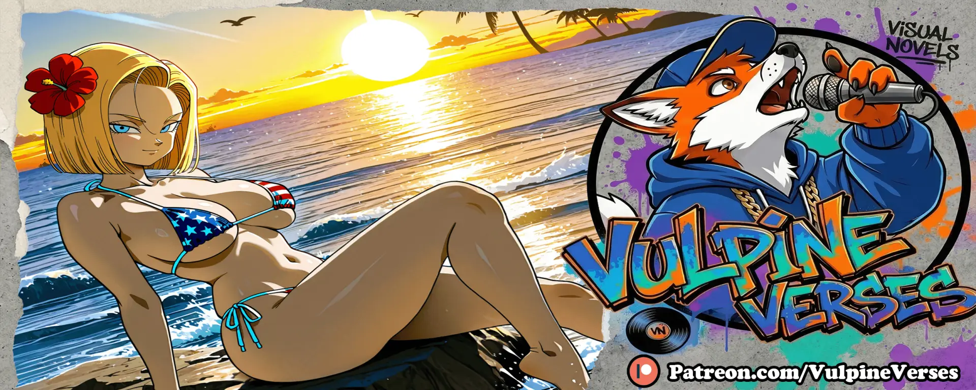 D Barl Z: Twice Abridged cover 4.0 – Ren'Py adult game by Vulpine Verses free download