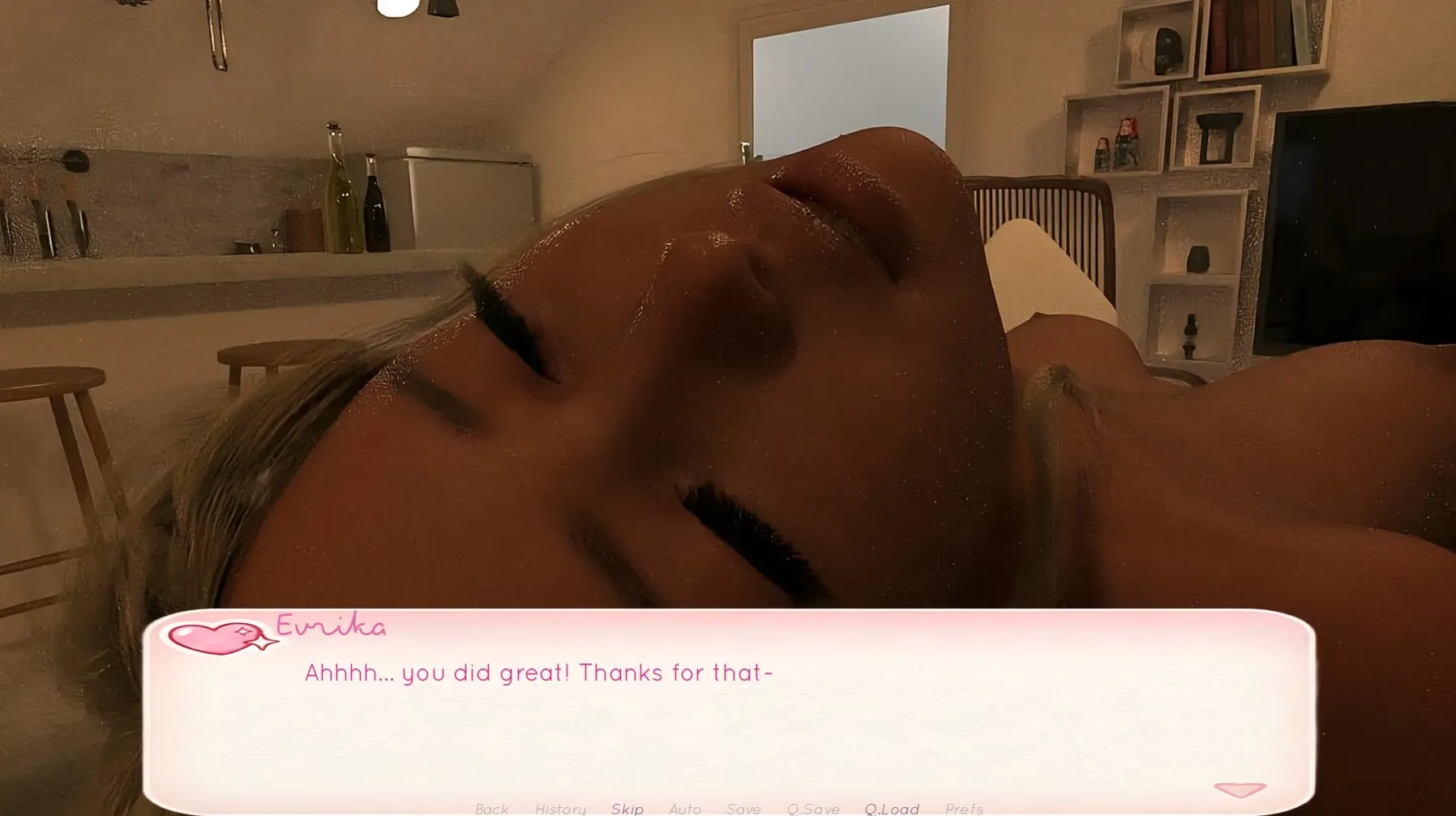 Femdom Whisper gameplay screenshot 1 (Ren'Py adult game) by weakling – free download