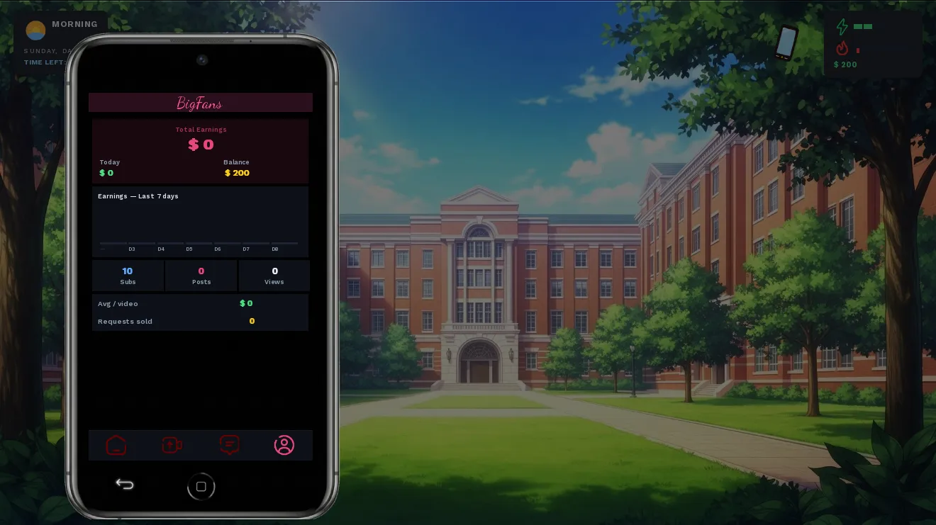 College Traits gameplay screenshot 5 (Ren'Py adult game) by RodProjects – free download