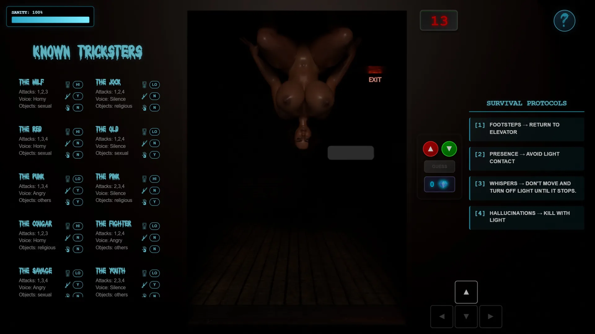Lewd Elevator gameplay screenshot 1 (Others adult game) by Moon Trilogy – free download