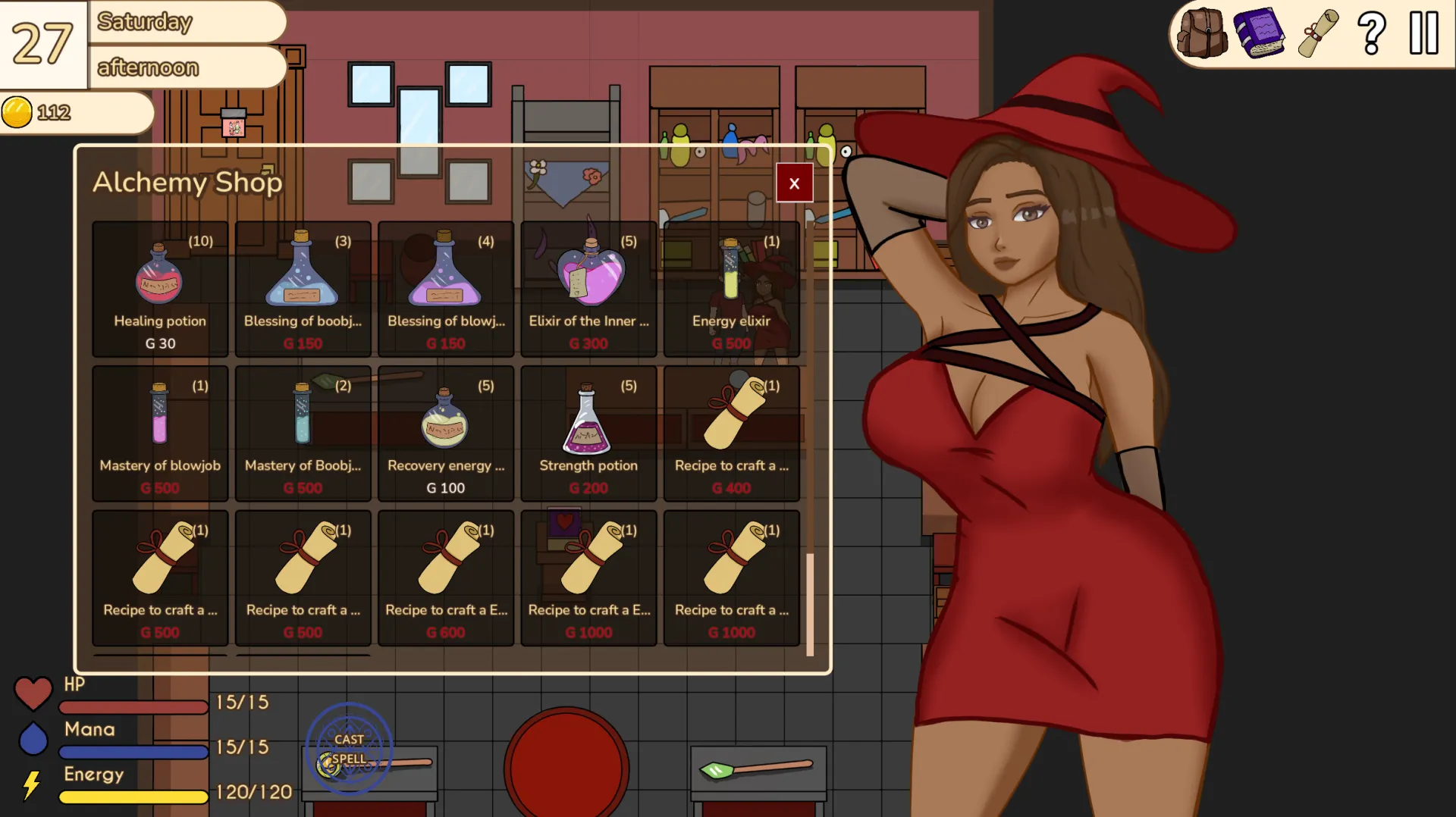 Mystic Lust gameplay screenshot 2 (Godot adult game) by Lusdraz – free download