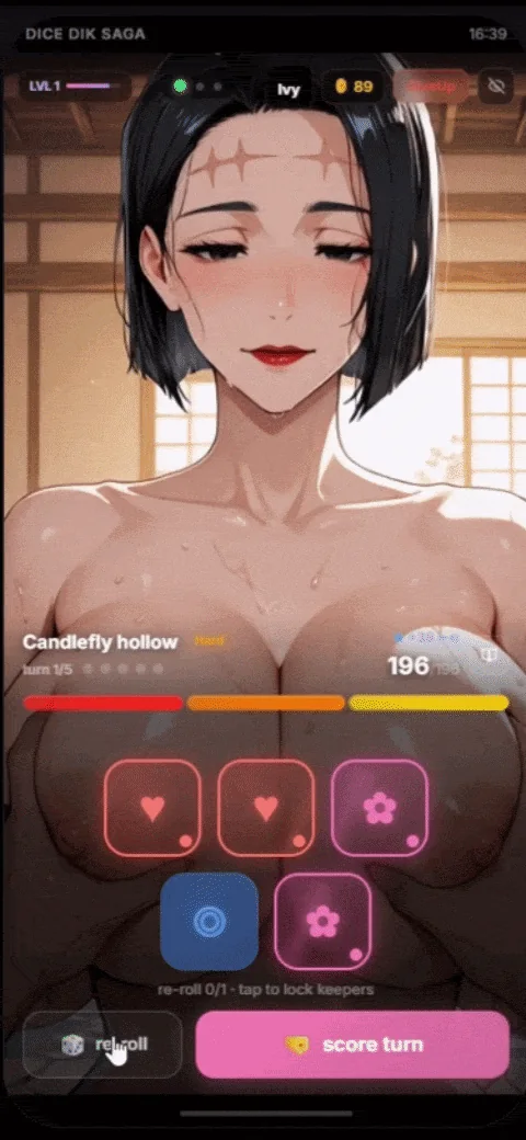 Dice Dik Saga gameplay screenshot 6 (HTML adult game) by Dik Tate – free download
