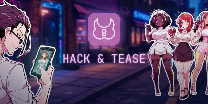 Hack & Tease cover 0.3.0.52 – Unity adult game by Manka Games free download