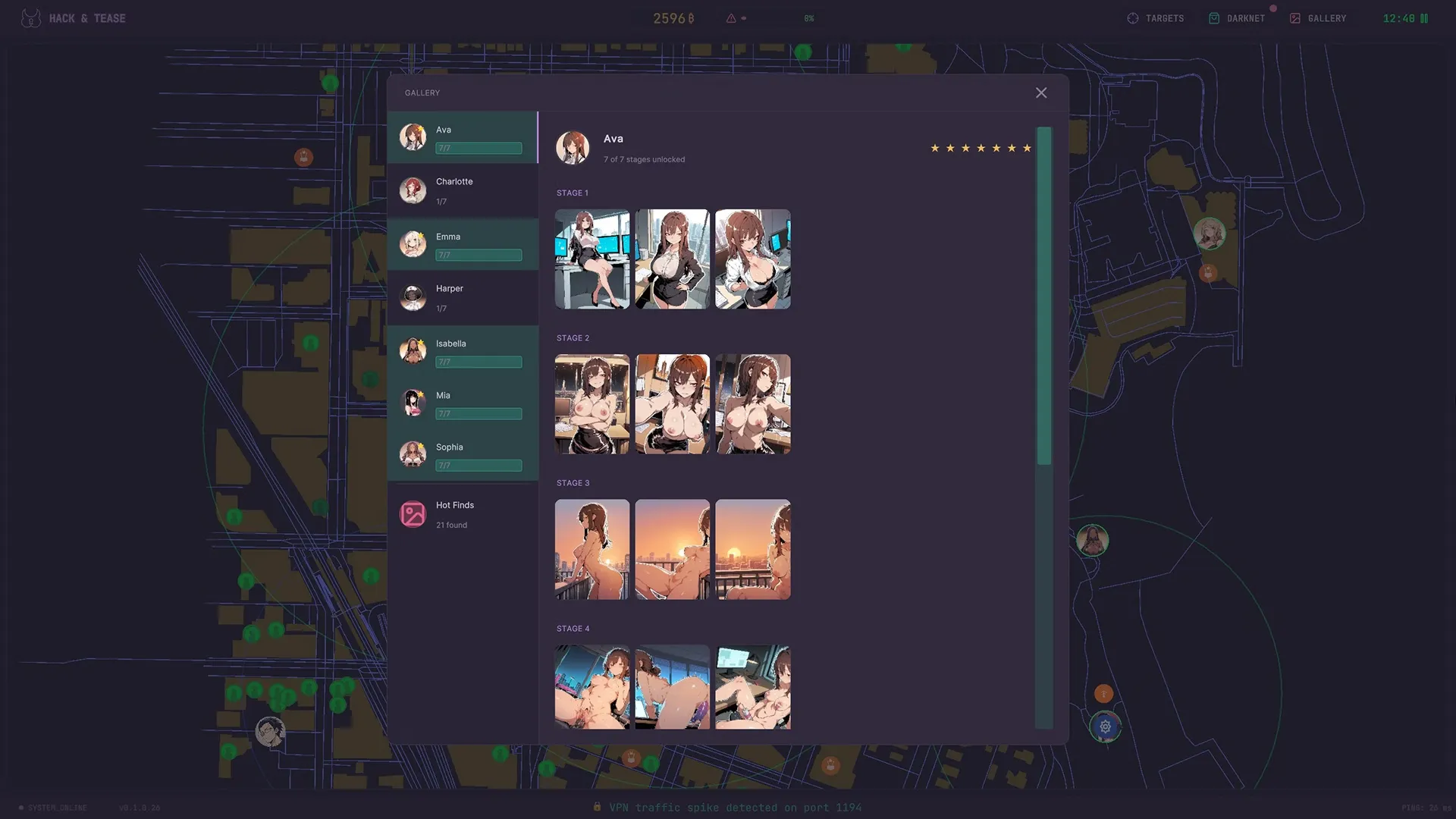 Hack & Tease gameplay screenshot 1 (Unity adult game) by Manka Games – free download