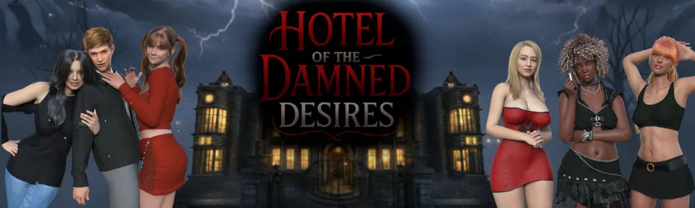Hotel of the Damned Desires – Part 1 cover Beta - 0.1.3 – Ren'Py adult game by Silent Arc free download