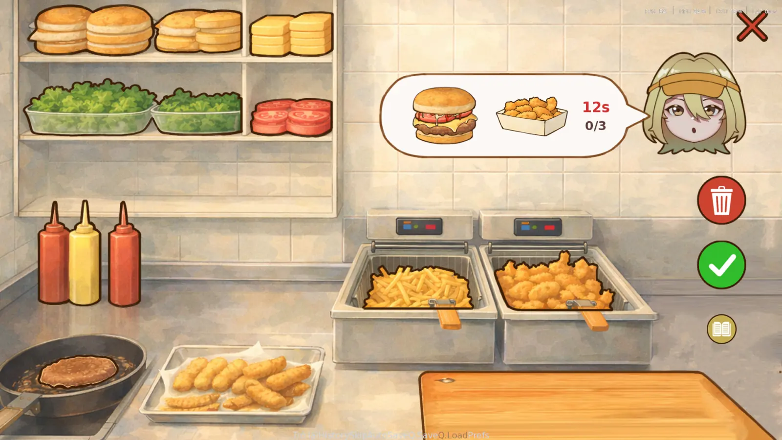 Avelis Burger gameplay screenshot 1 (Ren'Py adult game) by Avelis Game – free download