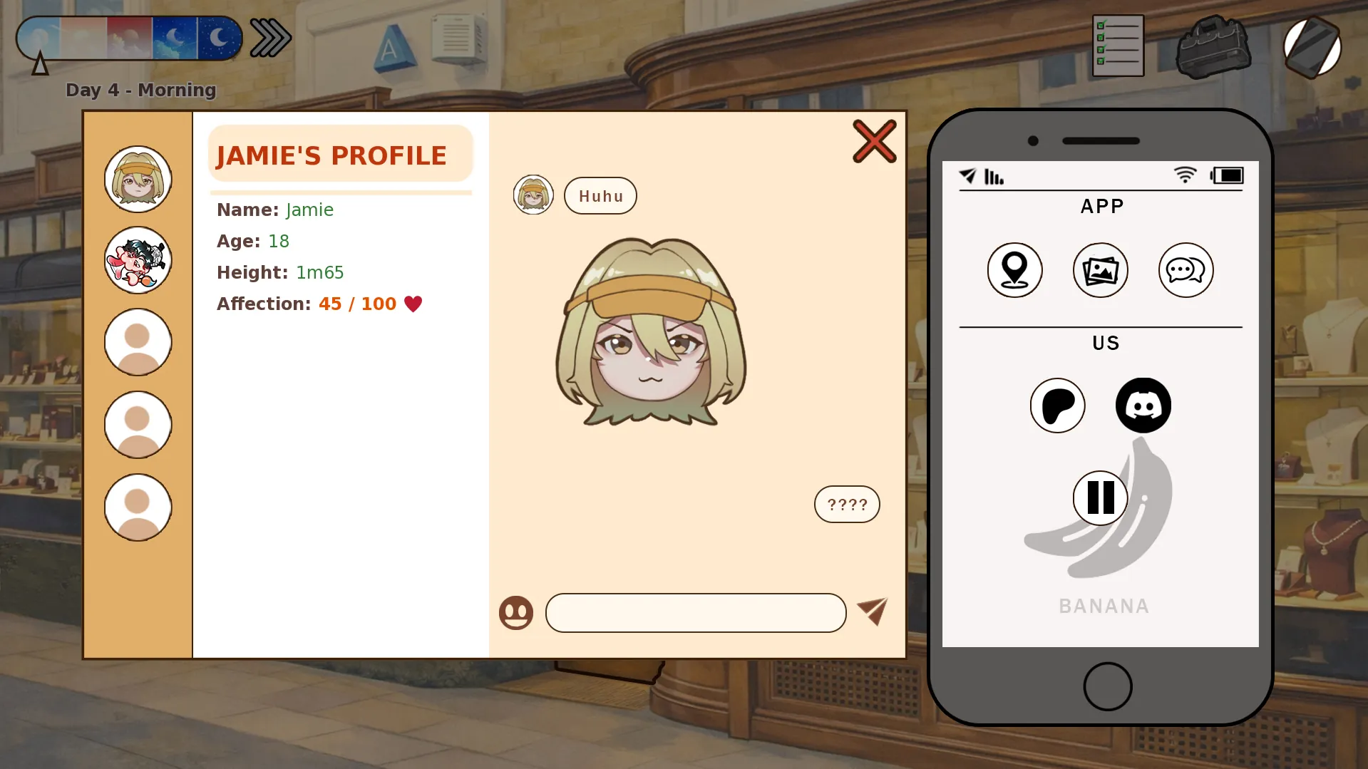 Avelis Burger gameplay screenshot 3 (Ren'Py adult game) by Avelis Game – free download
