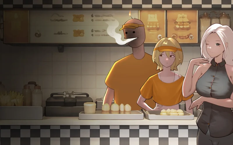 Avelis Burger cover 1.0.0 Public – Ren'Py adult game by Avelis Game free download