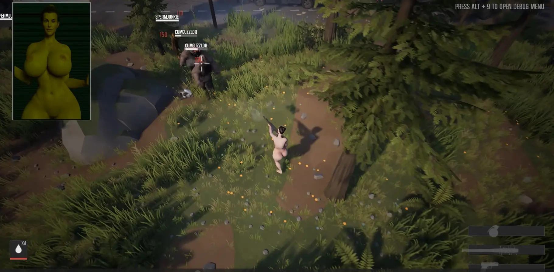 Spermapocalypse gameplay screenshot 1 (Unreal Engine adult game) by VulKhan – free download