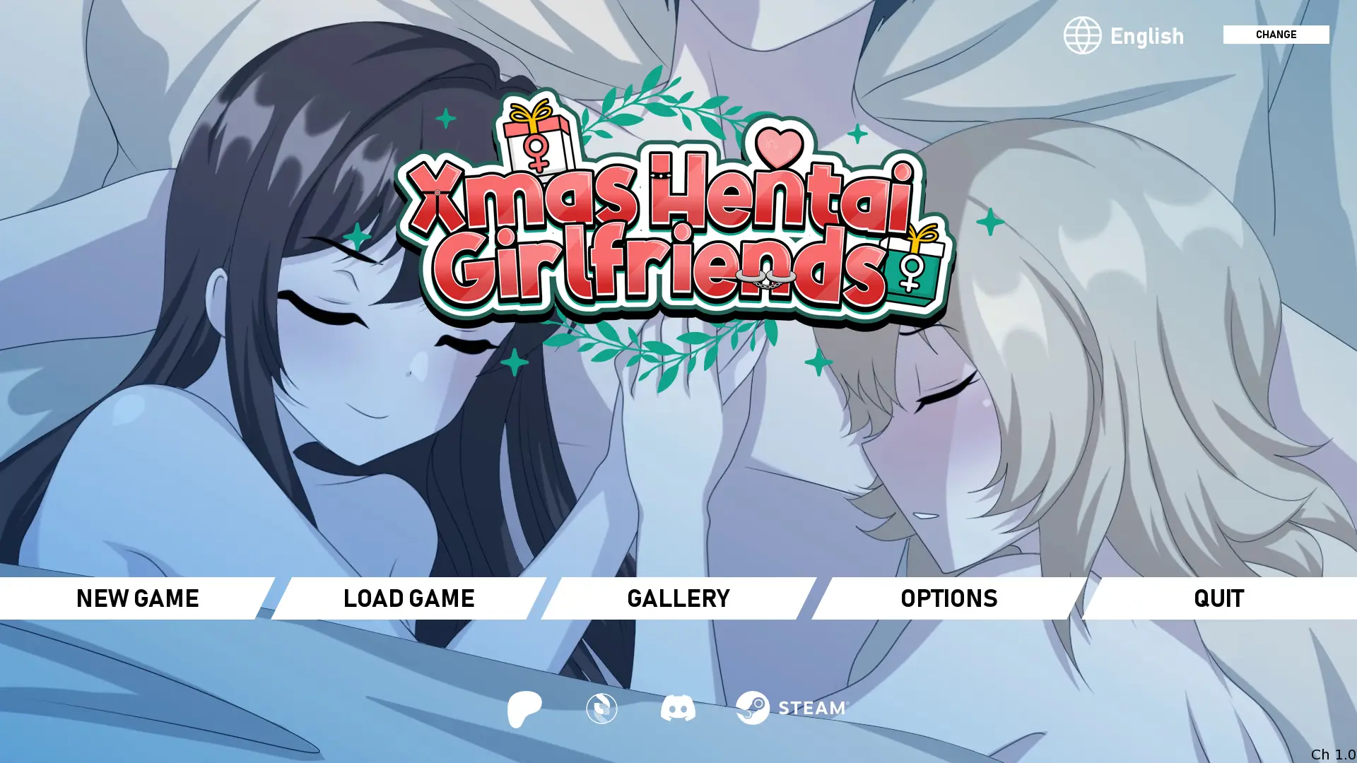 Xmas Hentai Girlfriends gameplay screenshot 10 (Ren'Py adult game) by Mushi – free download