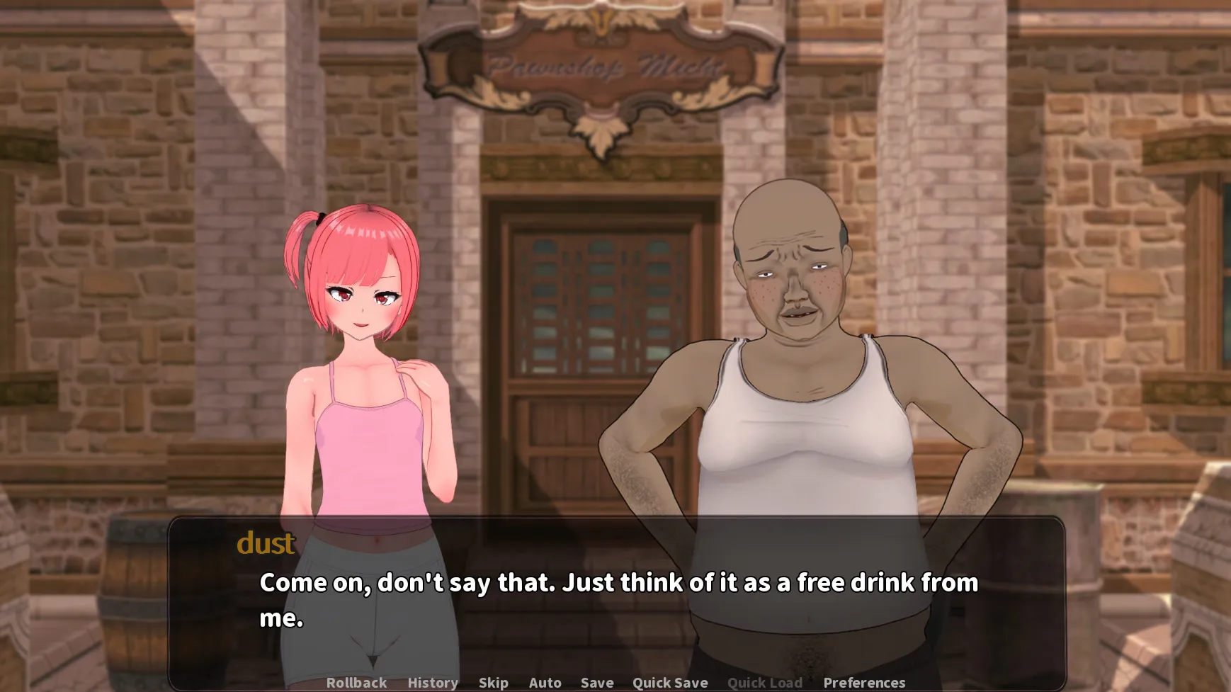 Mika’s Adventure NTR HAREM gameplay screenshot 2 (Ren'Py adult game) by Piruluk – free download