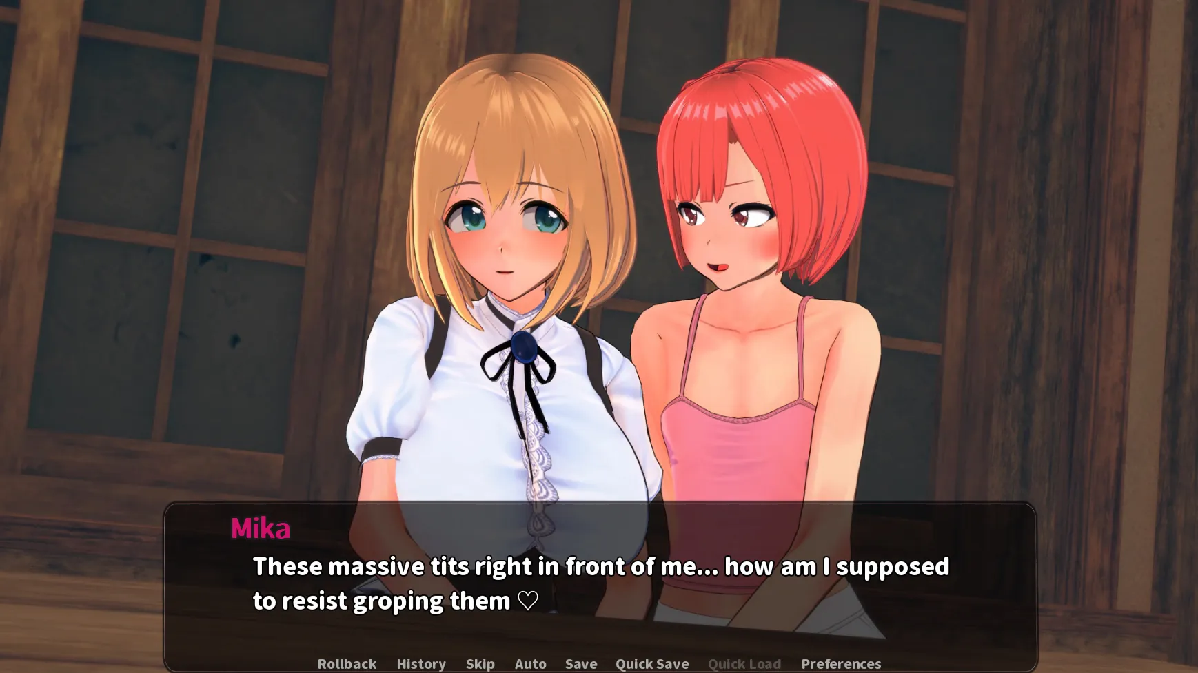 Mika’s Adventure NTR HAREM gameplay screenshot 6 (Ren'Py adult game) by Piruluk – free download