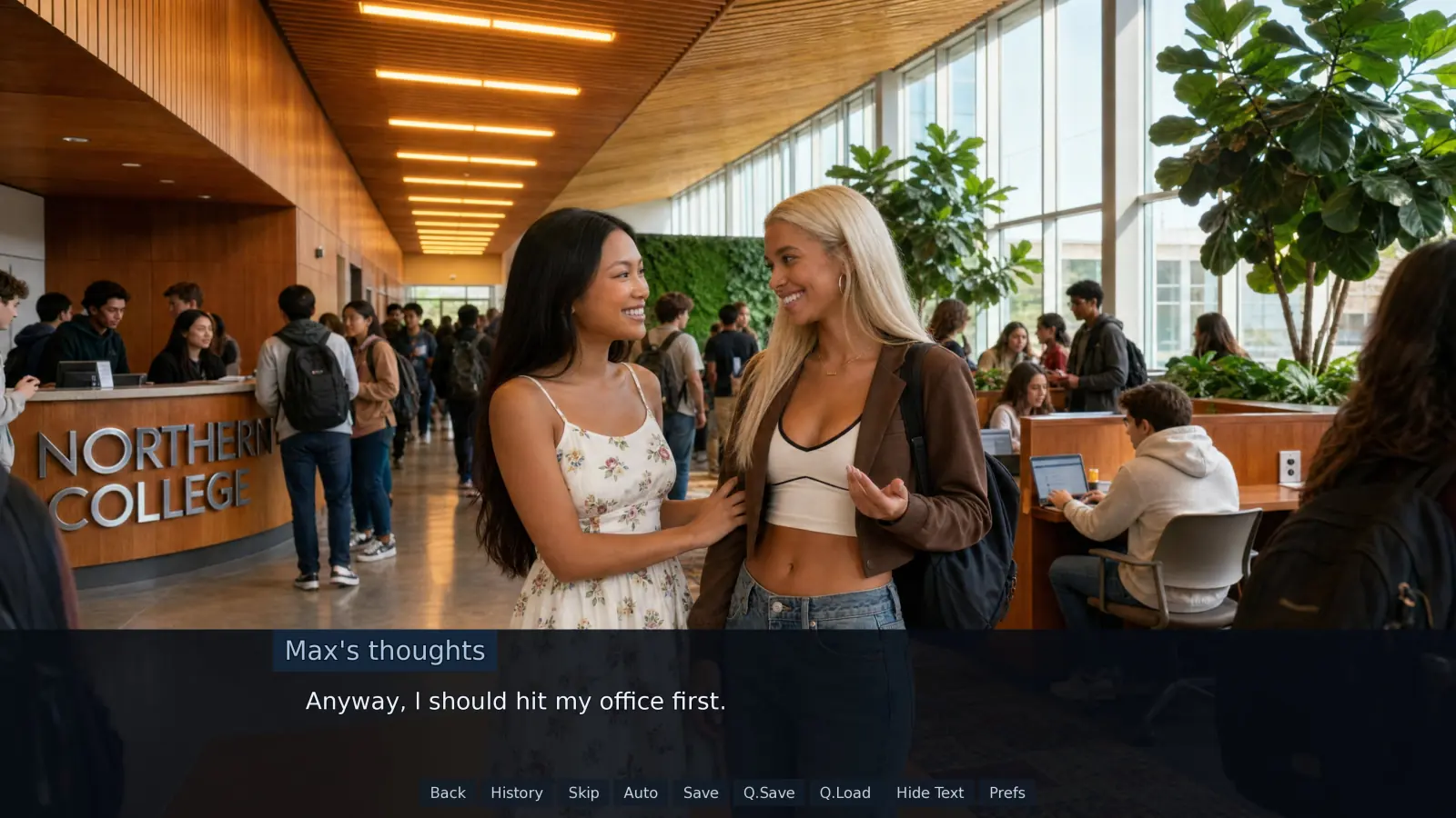 Student Secrets gameplay screenshot 6 (Ren'Py adult game) by Lanyard Interactive – free download
