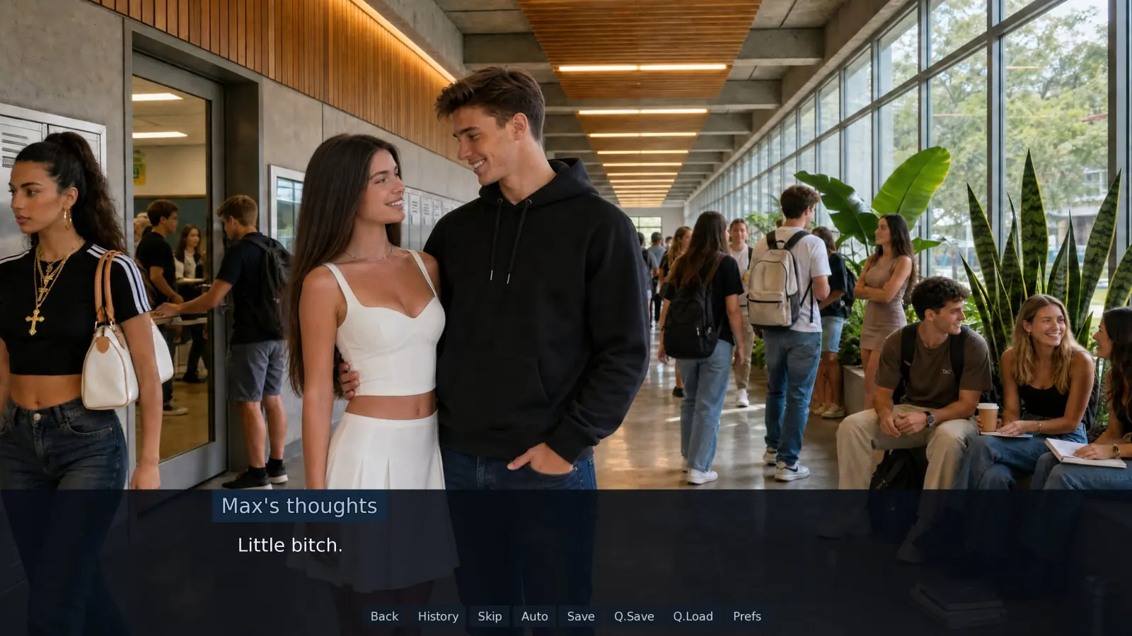 Student Secrets gameplay screenshot 7 (Ren'Py adult game) by Lanyard Interactive – free download