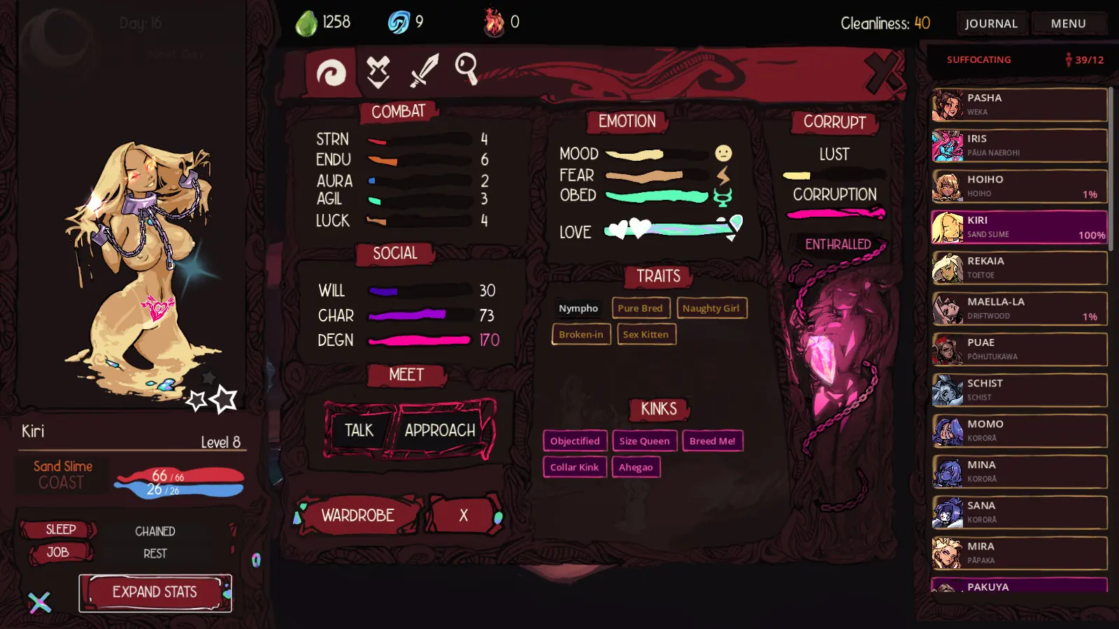 Thirteenth Goddess gameplay screenshot 4 (Godot adult game) by kereru~dev – free download