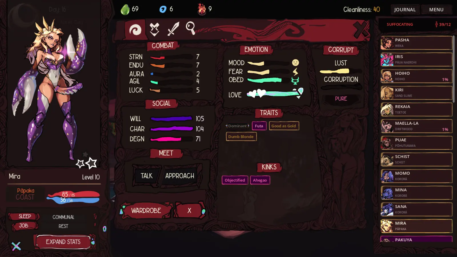 Thirteenth Goddess gameplay screenshot 5 (Godot adult game) by kereru~dev – free download
