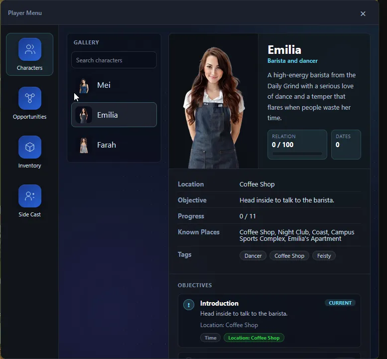 Another Path gameplay screenshot 1 (HTML adult game) by Volen-games – free download
