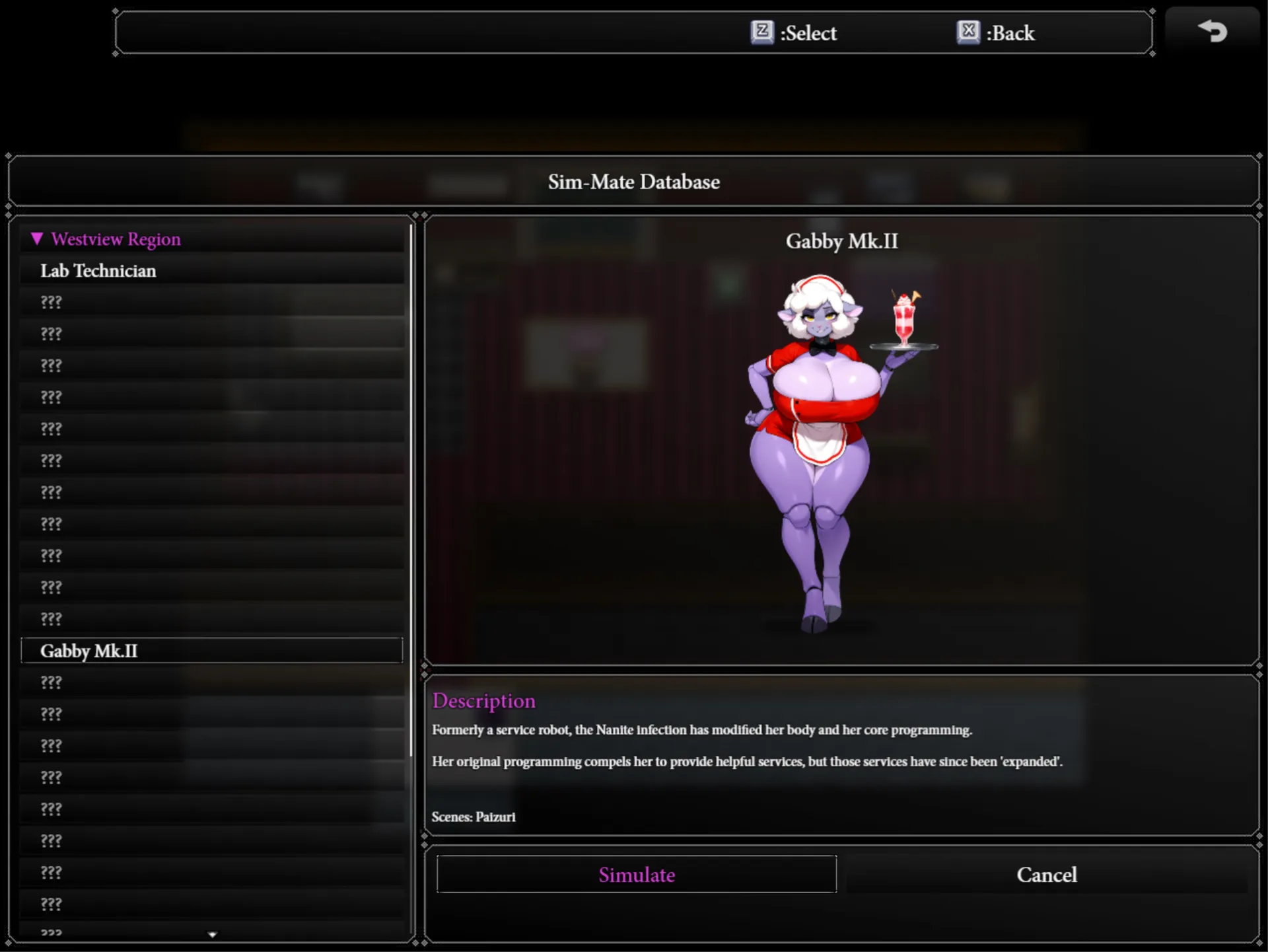 Hell-Strain gameplay screenshot 6 (RPGM adult game) by Finchly Games – free download