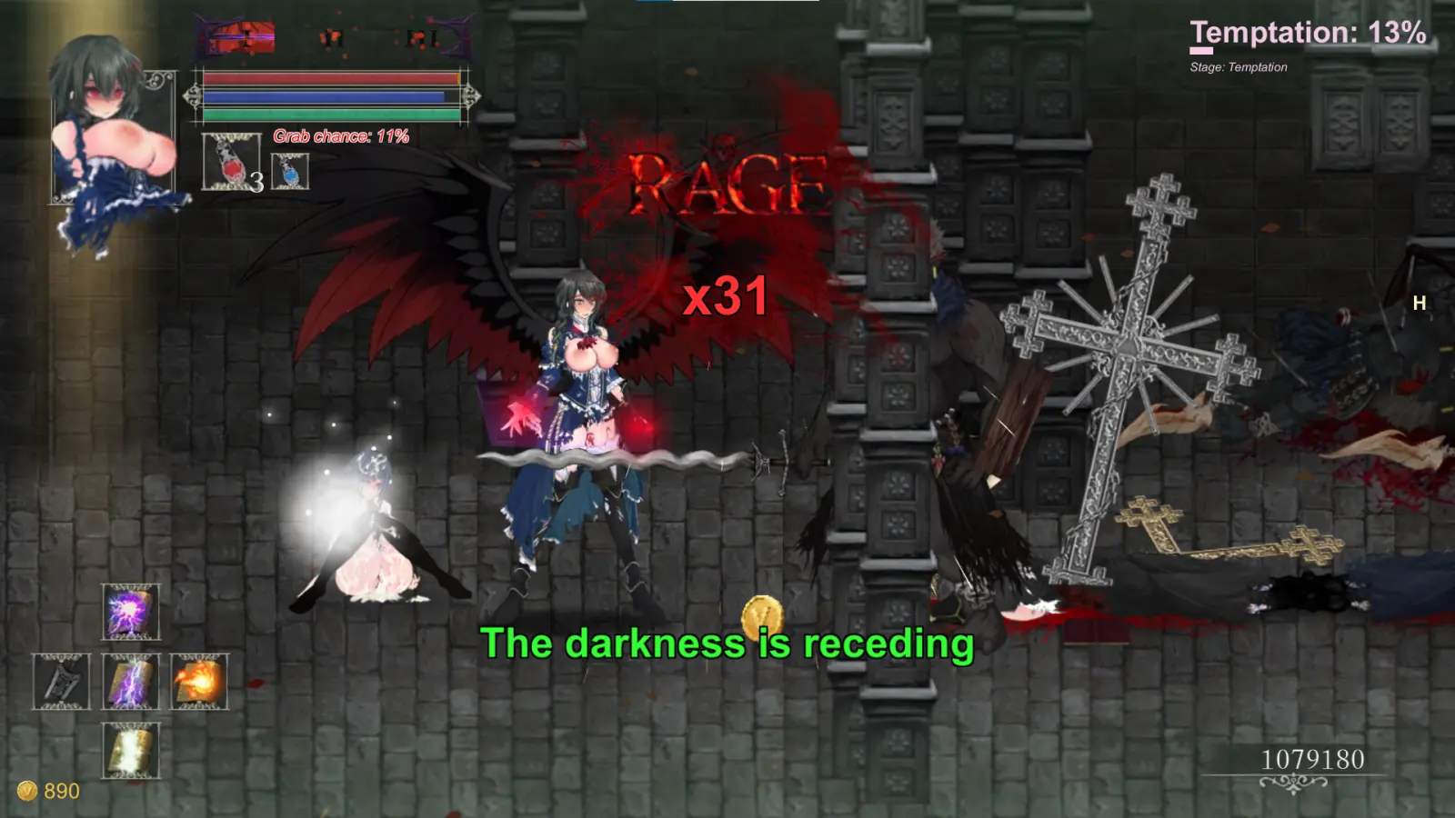 Night of Revenge “HELLGATE: Descent Into Darkness” gameplay screenshot 3 (Unity adult game) by NoXeKeeper – free download