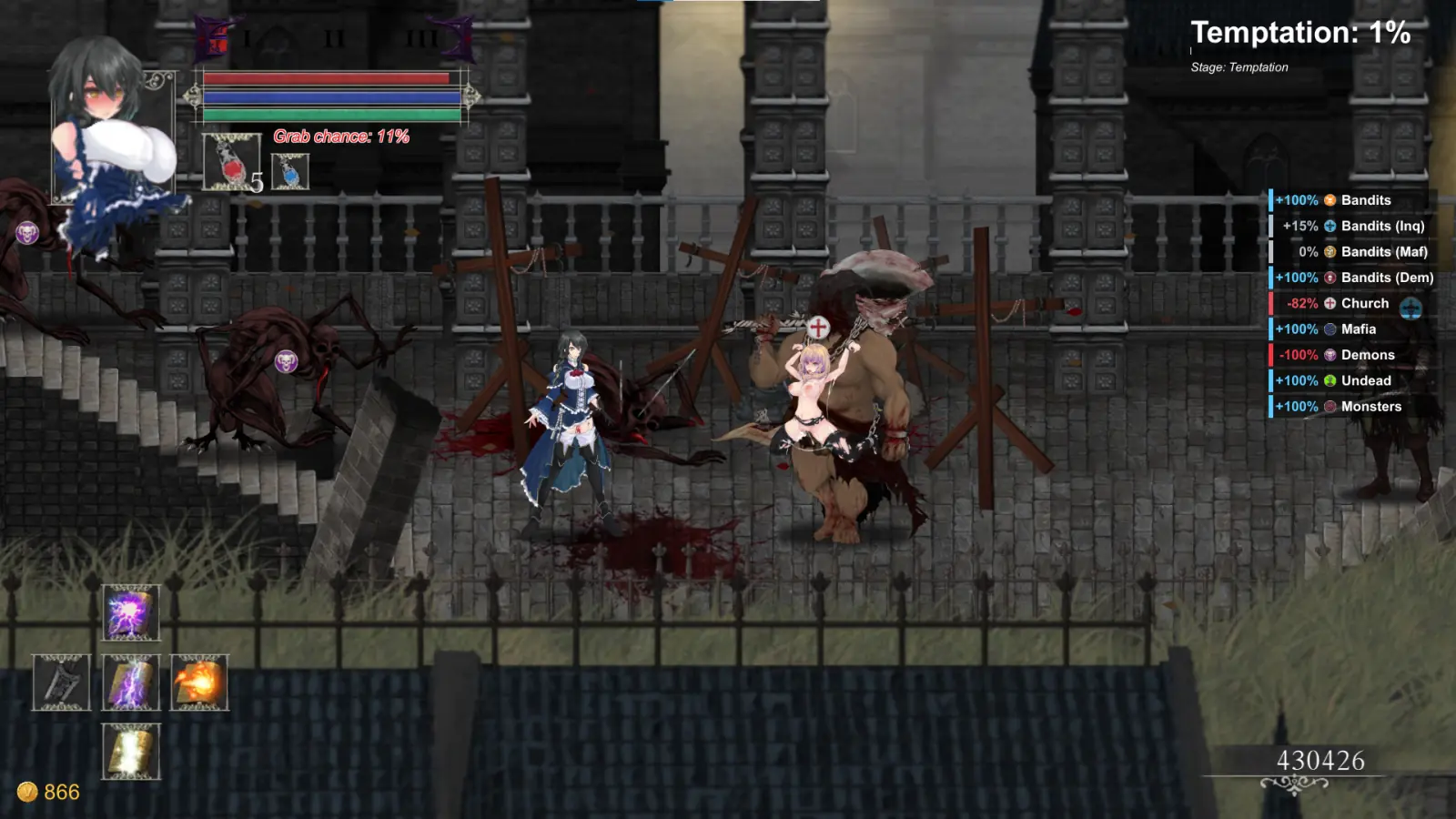 Night of Revenge “HELLGATE: Descent Into Darkness” gameplay screenshot 5 (Unity adult game) by NoXeKeeper – free download