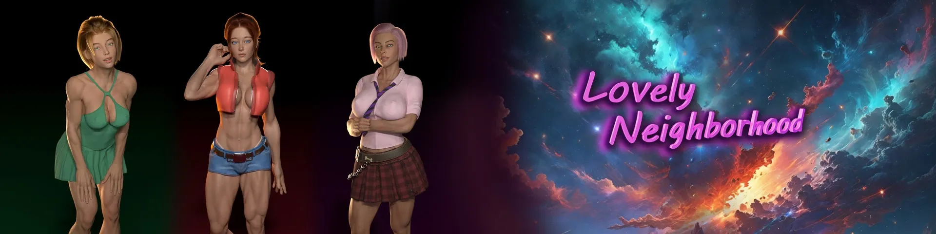 Lovely Neighborhood cover 0.7.5 Full – Ren'Py adult game by Rocket With Balls free download