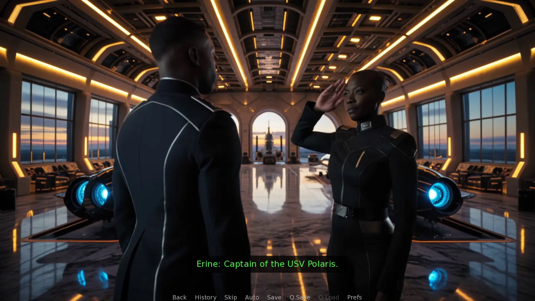 USV Polaris gameplay screenshot 1 (Ren'Py adult game) by DarkXstory – free download