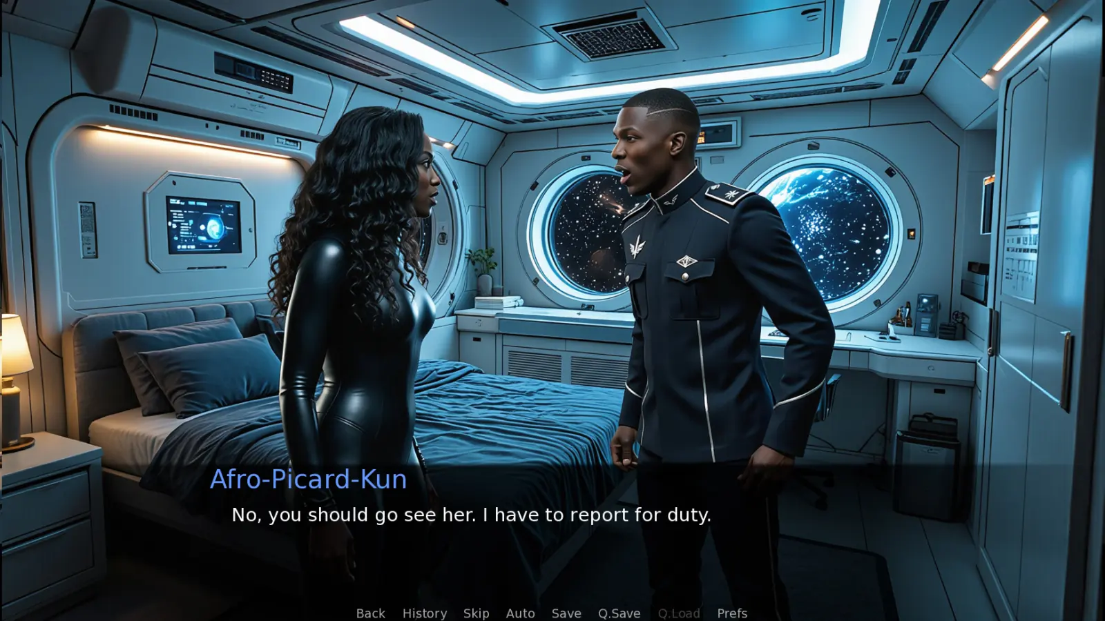 USV Polaris gameplay screenshot 4 (Ren'Py adult game) by DarkXstory – free download