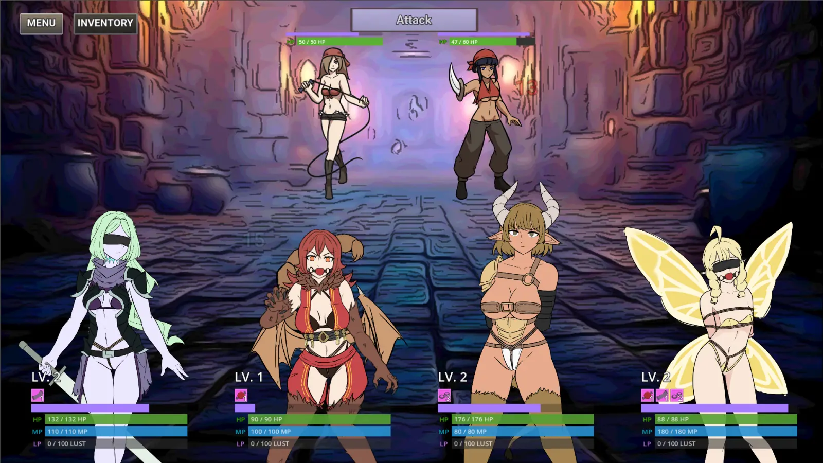 Bound Armaments gameplay screenshot 2 (Godot adult game) by Devomon – free download