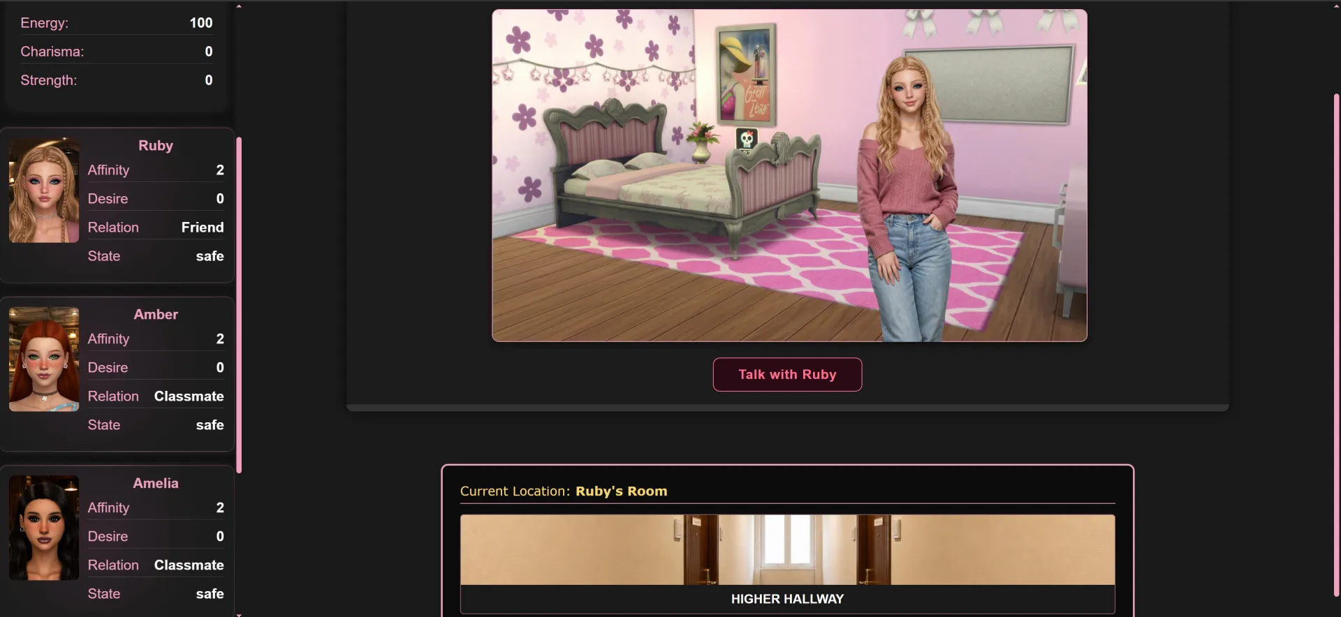 Velaris University gameplay screenshot 3 (HTML adult game) by Velaria – free download